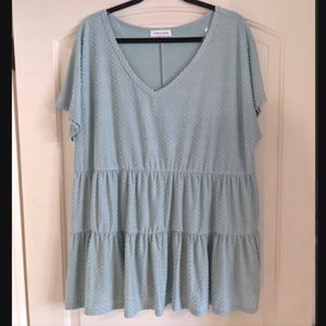 First Love tiered babydoll top size 2X